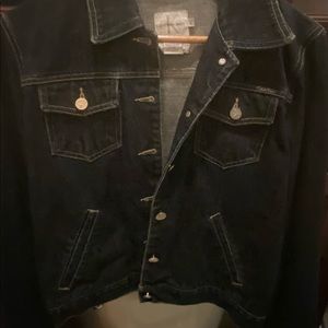 Calvin Klein Ck Dark Blue Jean Jacket. Size Large. - image 1